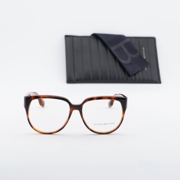 Victoria Beckham VB2617 218 Geometric Eyeglasses - Havana Caramel 55mm main image 9